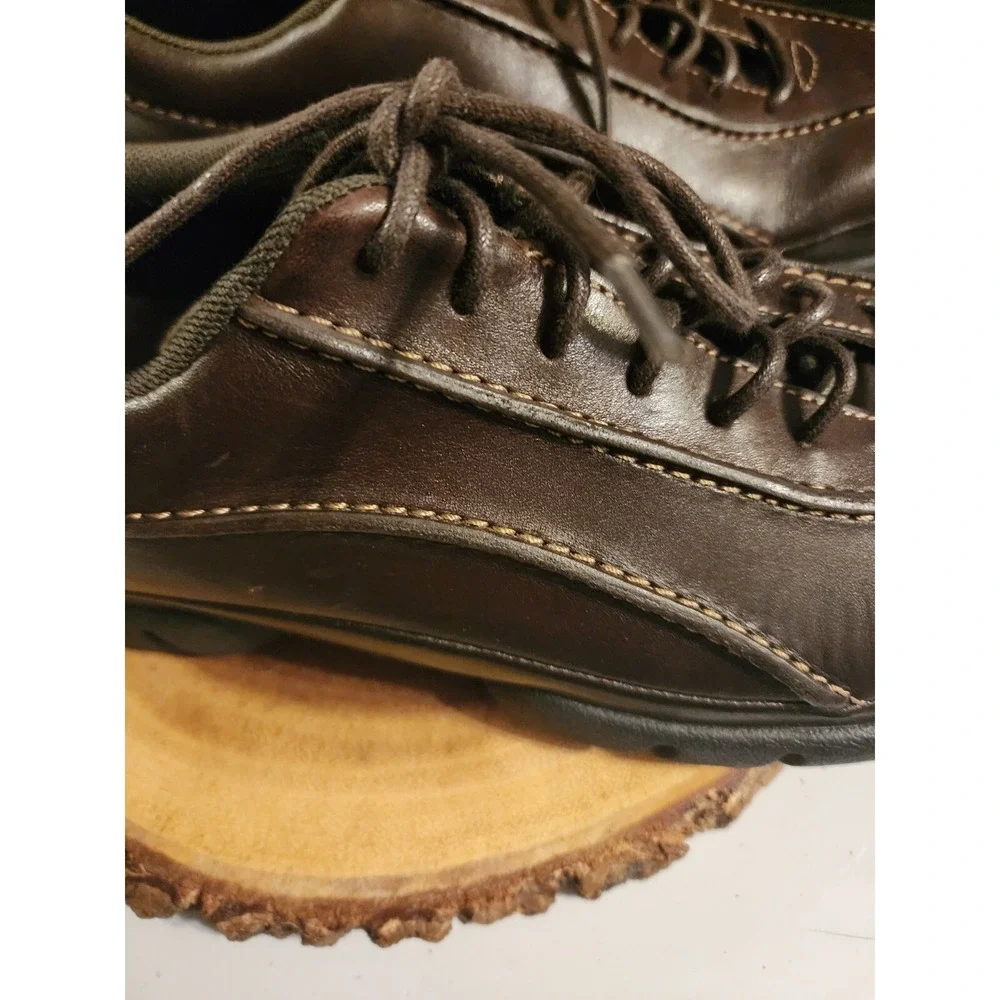 Rockford Shoes Mens 8 M Brown Leather Lace‎ Up Sneaker